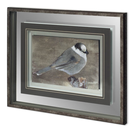 Woodland Animal Bird by Stephan Fontaine Hand Embellished Framed Art Print Matted under Glass by Mercana at Eve Furniture