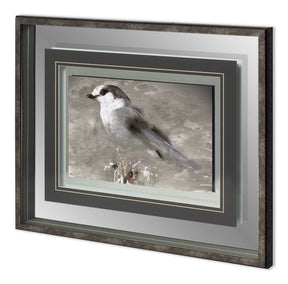 Woodland Animal Bird by Stephan Fontaine Hand Embellished Framed Art Print Matted under Glass by Mercana at Eve Furniture