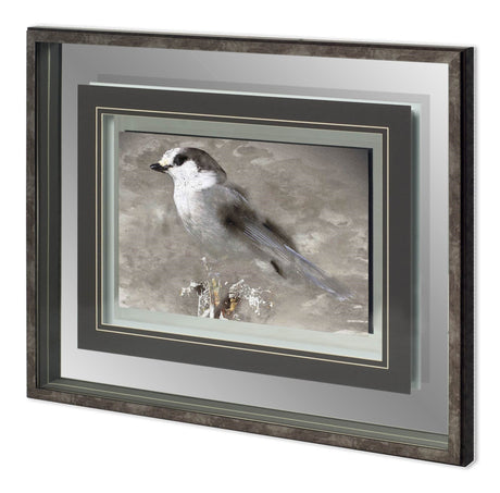 Woodland Animal Bird by Stephan Fontaine Hand Embellished Framed Art Print Matted under Glass by Mercana at Eve Furniture
