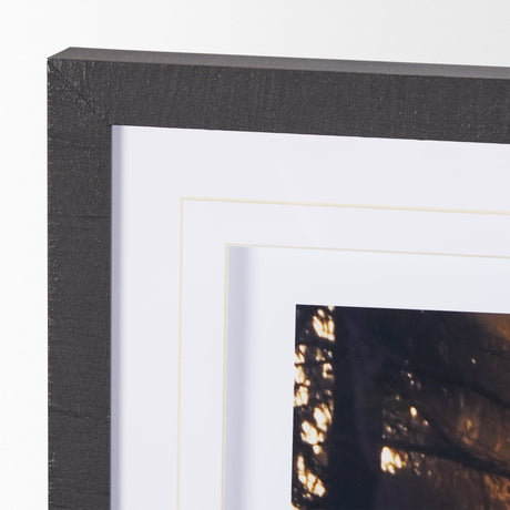 Woodland Glow by Andreas Stridsberg a Hand Embelished Textured Framed Art Photo Matted under Glass by Mercana at Eve Furniture