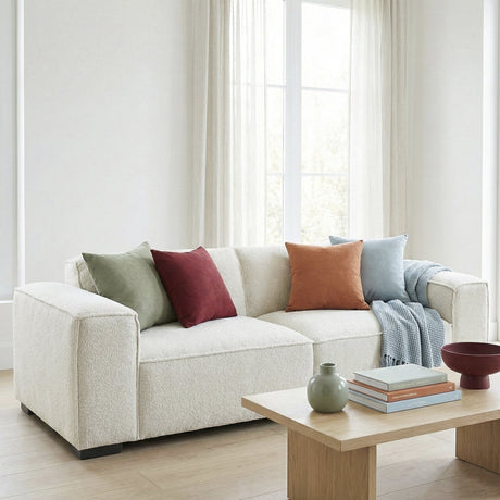 Woodley Modern Cream Boucle Sofa by Ashcroft Furniture at Eve Furniture