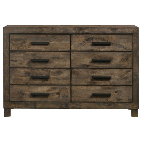 Woodmont Rustic Golden Brown 8-Drawer Dresser