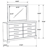 Woodmont 8-drawer Dresser with Mirror Rustic Golden Brown