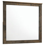 Woodmont Rustic Golden Brown Rectangle Mirror