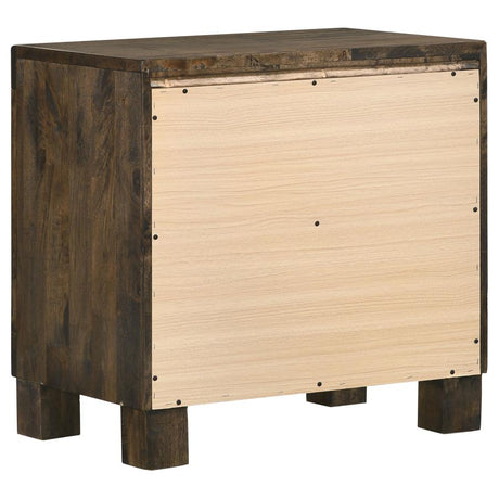 Woodmont Rustic Golden Brown 4-Piece Queen Platform Bedroom Set by Coaster at Eve Furniture