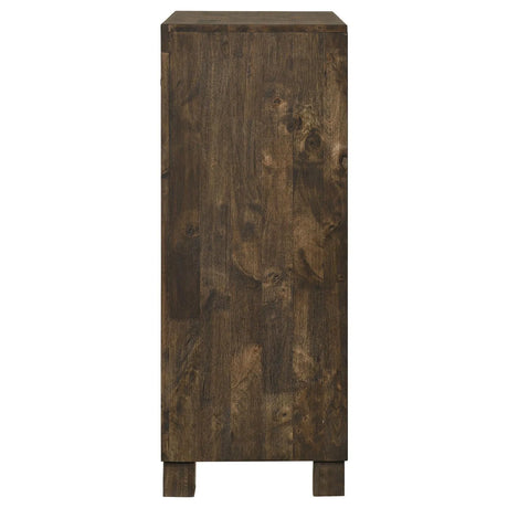 Woodmont Rustic Golden Brown 5-Drawer Chest by Coaster at Eve Furniture