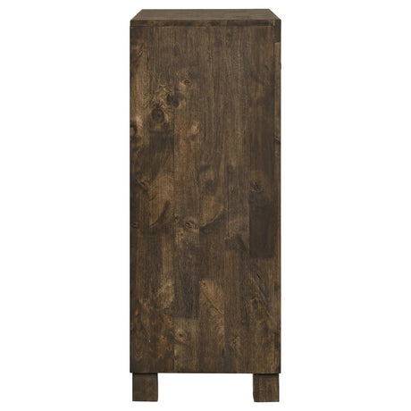 Woodmont Rustic Golden Brown 5-Drawer Chest by Coaster at Eve Furniture