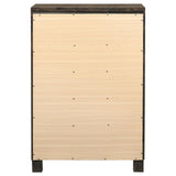 Woodmont Rustic Golden Brown 5-Drawer Chest by Coaster at Eve Furniture