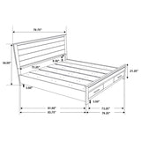 Woodmont Rustic Golden Brown 5-Piece Eastern King Platform Bedroom Set by Coaster at Eve Furniture