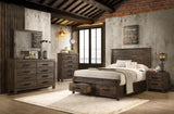 Woodmont Rustic Golden Brown 5-Piece Eastern King Platform Bedroom Set by Coaster at Eve Furniture