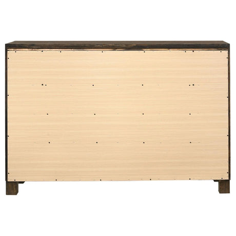Woodmont Rustic Golden Brown 8-Drawer Dresser by Coaster at Eve Furniture
