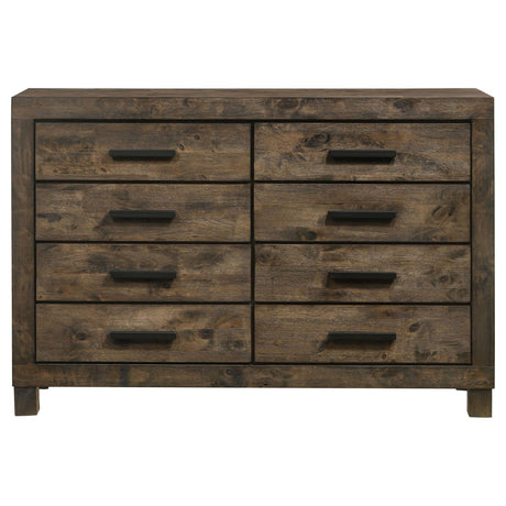 Woodmont Rustic Golden Brown 8-Drawer Dresser by Coaster at Eve Furniture