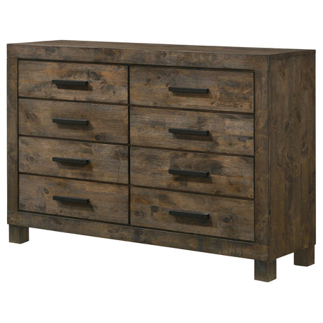Woodmont Rustic Golden Brown 8-Drawer Dresser by Coaster at Eve Furniture