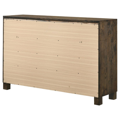 Woodmont Rustic Golden Brown 8-Drawer Dresser by Coaster at Eve Furniture