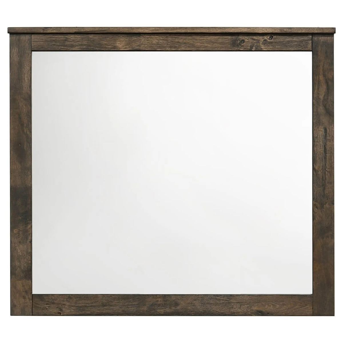 Woodmont Rustic Golden Brown Rectangle Mirror by Coaster at Eve Furniture