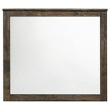 Woodmont Rustic Golden Brown Rectangle Mirror by Coaster at Eve Furniture