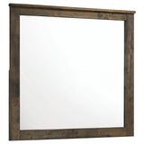 Woodmont Rustic Golden Brown Rectangle Mirror by Coaster at Eve Furniture