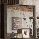 Woodmont Rustic Golden Brown Rectangle Mirror by Coaster at Eve Furniture