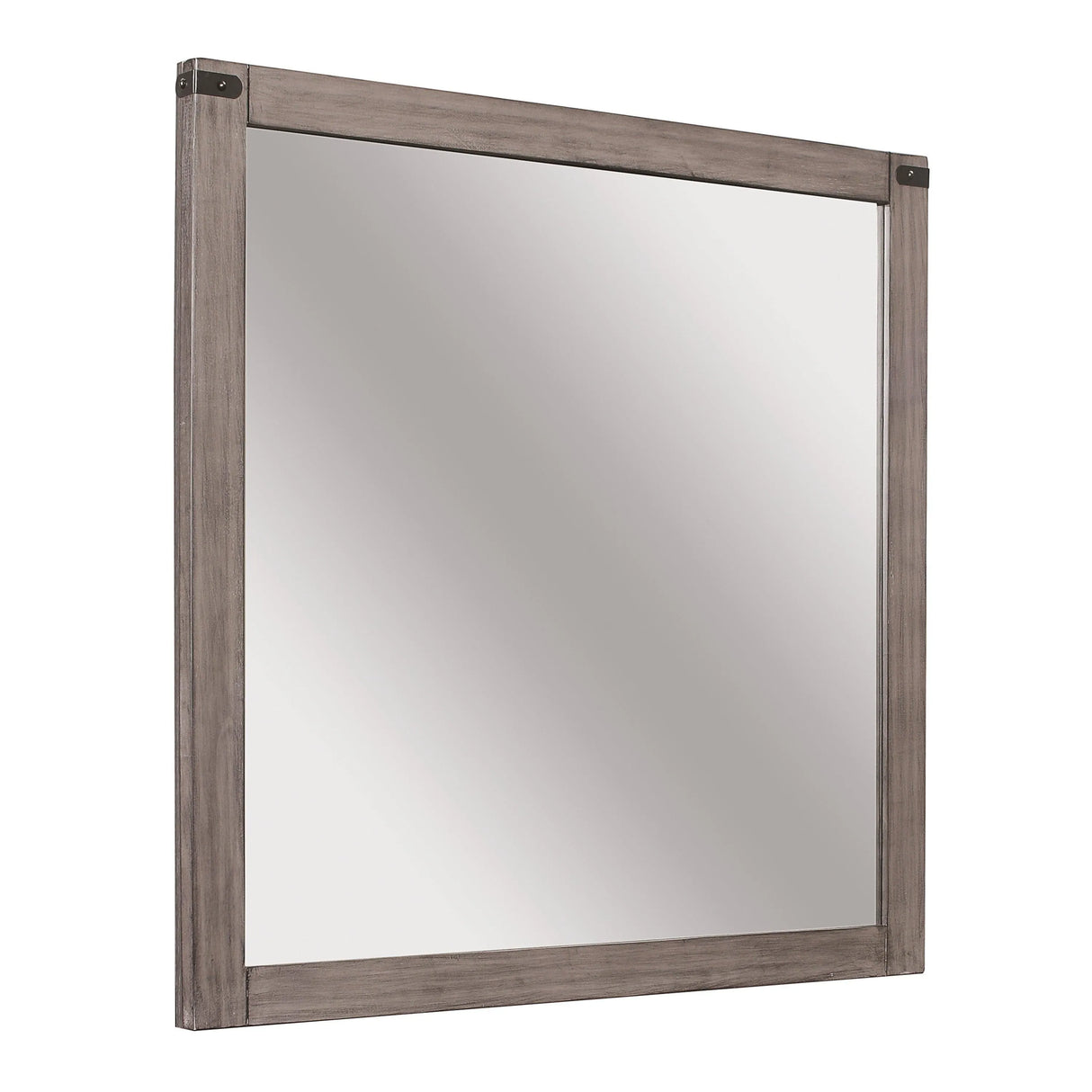 Woodrow Brownish Gray Mirror (Mirror Only) by Homelegance at Eve Furniture