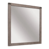 Woodrow Brownish Gray Mirror (Mirror Only) by Homelegance at Eve Furniture