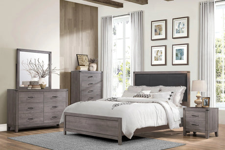 Woodrow Brownish Gray Nightstand by Homelegance at Eve Furniture