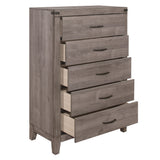 Woodrow Brownish Gray Panel Youth Bedroom Set by Homelegance at Eve Furniture