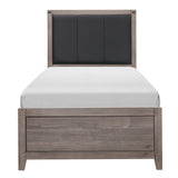 Woodrow Brownish Gray Panel Youth Bedroom Set by Homelegance at Eve Furniture