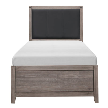 Woodrow Brownish Gray Panel Youth Bedroom Set by Homelegance at Eve Furniture