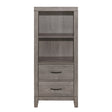 Woodrow Brownish Gray Pier/Tower Nightstand by Homelegance at Eve Furniture