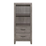 Woodrow Brownish Gray Pier/Tower Nightstand by Homelegance at Eve Furniture