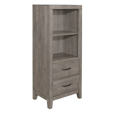 Woodrow Brownish Gray Pier/Tower Nightstand by Homelegance at Eve Furniture