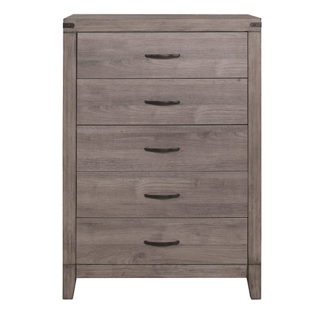 Woodrow Brownish Gray Youth Wall Bed with Toy Boxes by Homelegance at Eve Furniture