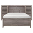 Woodrow Brownish Gray Youth Wall Bed with Toy Boxes by Homelegance at Eve Furniture