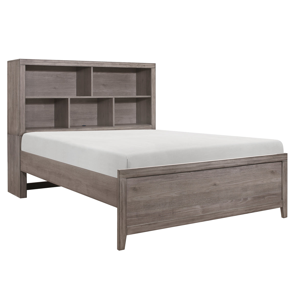 Woodrow Brownish Gray Youth Wall Bed with Toy Boxes by Homelegance at Eve Furniture
