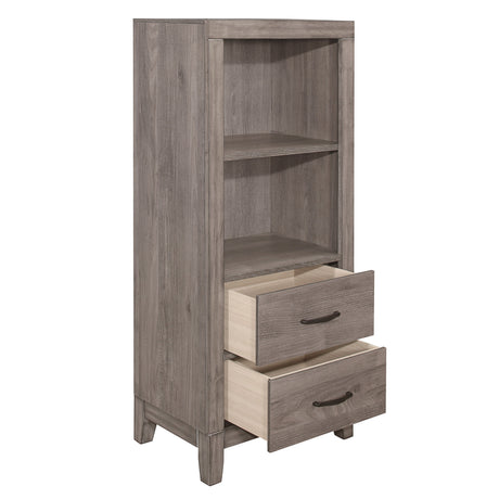 Woodrow Brownish Gray Youth Wall Bed with Toy Boxes by Homelegance at Eve Furniture