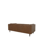 Woods Brown Leather Sofa by Moe's Home at Eve Furniture