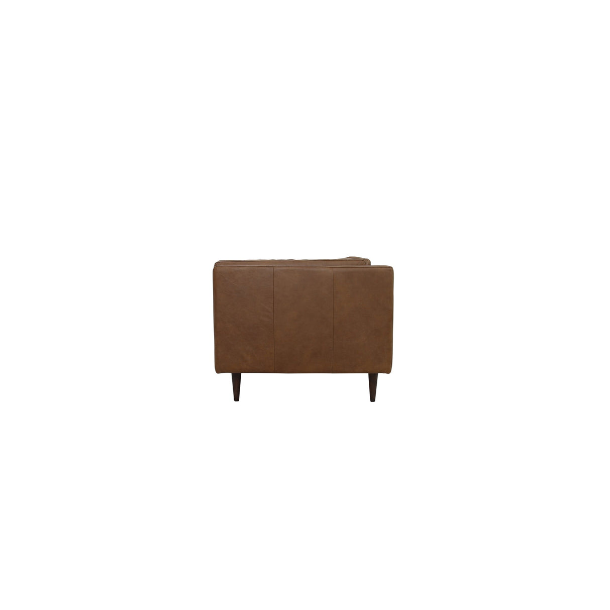 Woods Brown Leather Sofa by Moe's Home at Eve Furniture