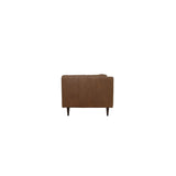 Woods Brown Leather Sofa by Moe's Home at Eve Furniture