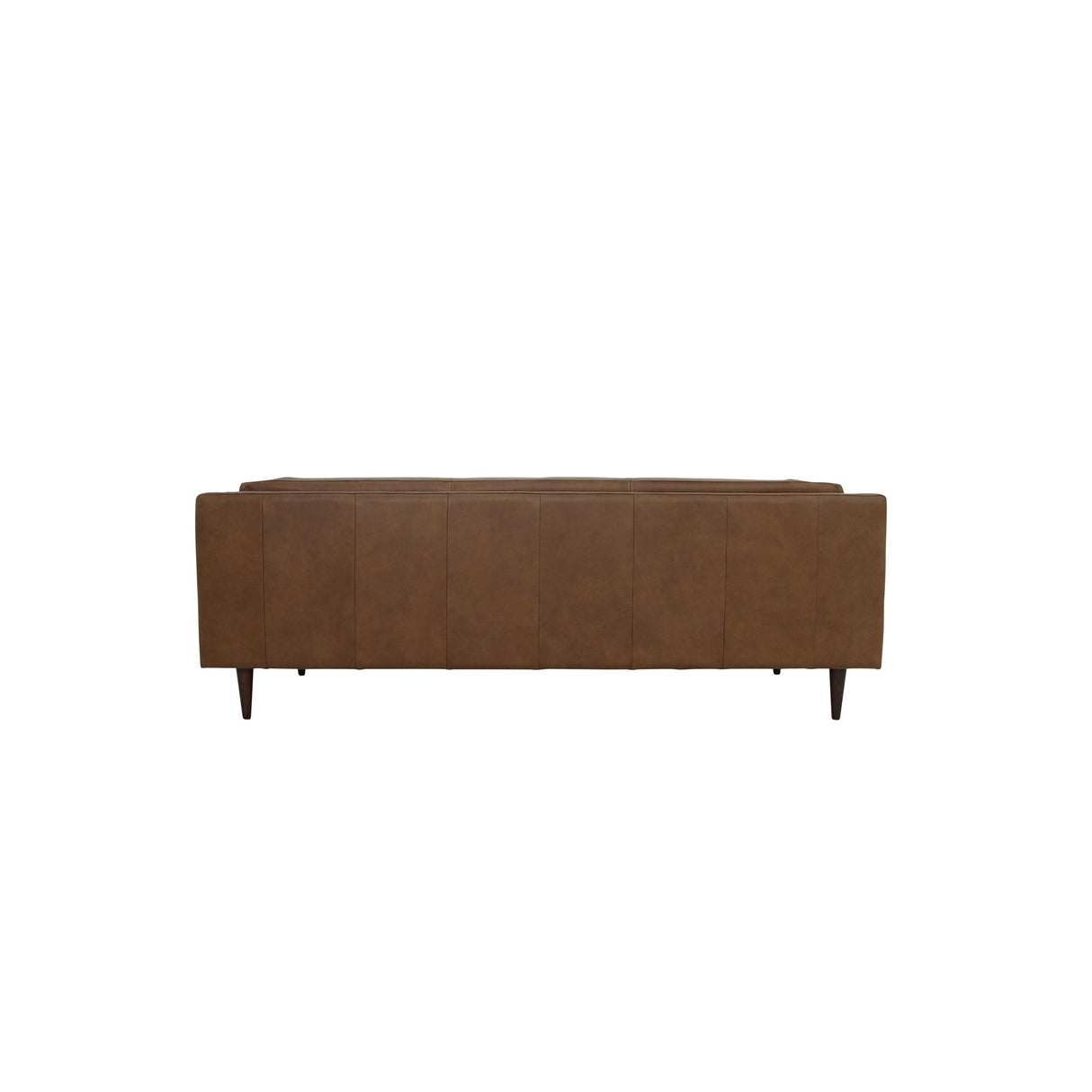 Woods Brown Leather Sofa by Moe's Home at Eve Furniture