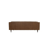 Woods Brown Leather Sofa by Moe's Home at Eve Furniture