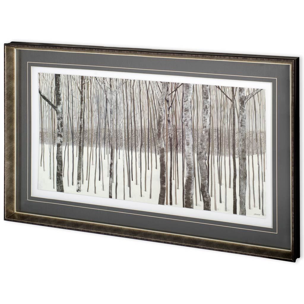 Woods in Winter by Kathrine Lovell a Framed Art Print Matted under Glass by Mercana at Eve Furniture