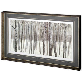 Woods in Winter by Kathrine Lovell a Framed Art Print Matted under Glass by Mercana at Eve Furniture
