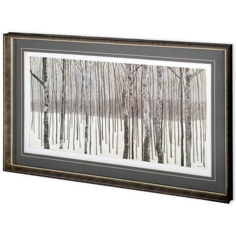 Woods in Winter by Kathrine Lovell a Framed Art Print Matted under Glass by Mercana at Eve Furniture