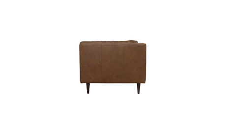 Woods Sofa Brown Leather by Moe's Home at Eve Furniture