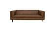 Woods Sofa Brown Leather by Moe's Home at Eve Furniture