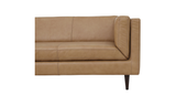 Woods Sofa Tan Leather by Moe's Home at Eve Furniture