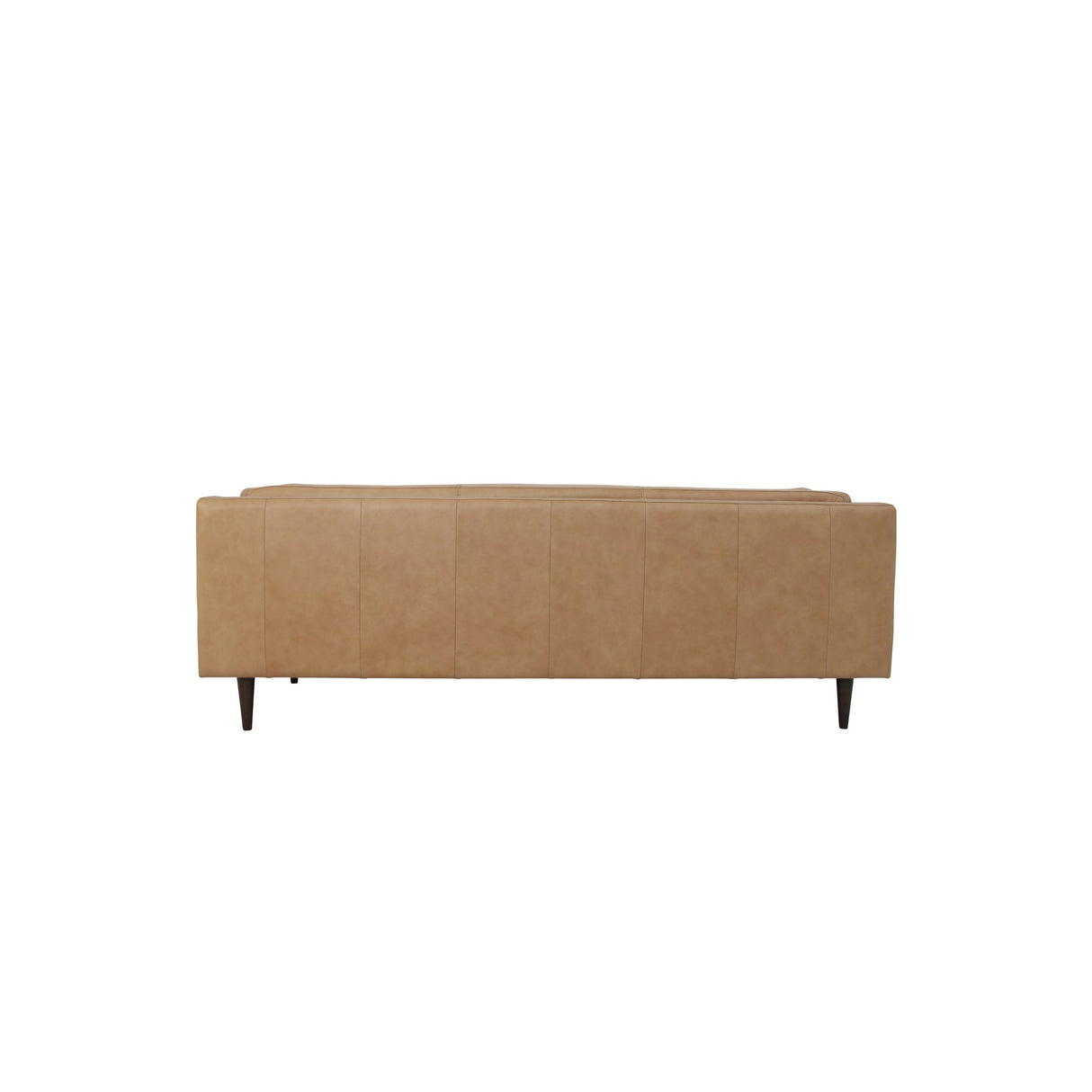 Woods Tan Leather Sofa by Moe's Home at Eve Furniture