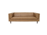 Woods Tan Leather Sofa by Moe's Home at Eve Furniture