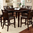 Woodside Espresso Counter Height Table by Furniture of America at Eve Furniture