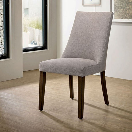 Woodworth Walnut Padded Side Chair Set of 2 by Furniture of America at Eve Furniture